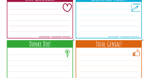 Kudo Karten Set ♥ Gratis PDF zum Download & Ausdruck